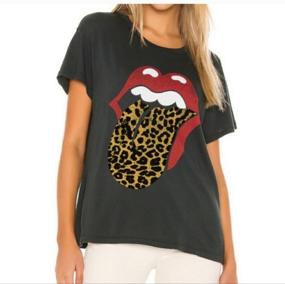 Free People Day Dreamer Elizabeth and James rolling stones tongue tees Small - Picture 6 of 13